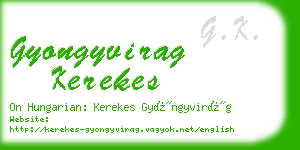 gyongyvirag kerekes business card